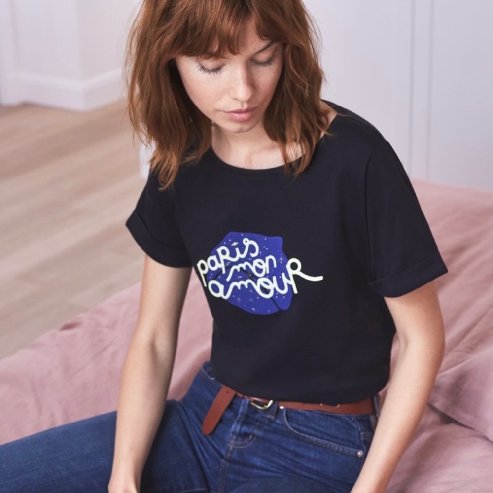Sezane Paris Mon Amour Tee